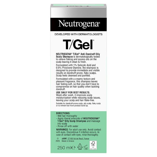 Neutrogena T/Gel Oily Scalp 250Ml Shampoo