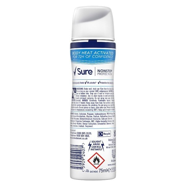 Sure Nonstop Protection Cotton Dry Anti-Perspirant Aerosol 75 ml