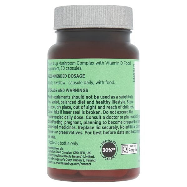 Superdrug Mushroom Complex Vegan 30s
