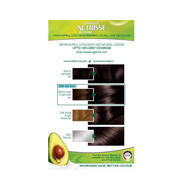 Garnier Nutrisse 3 Darkest Brown Permanent Hair Dye