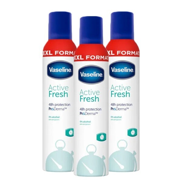 Vaseline Active Fresh Aerosol Anti-Perspirant Deo Bundle