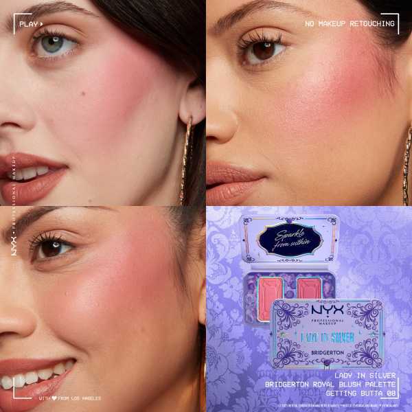Nyx Professional Makeup X Bridgerton Lady Insilver Blush Duo