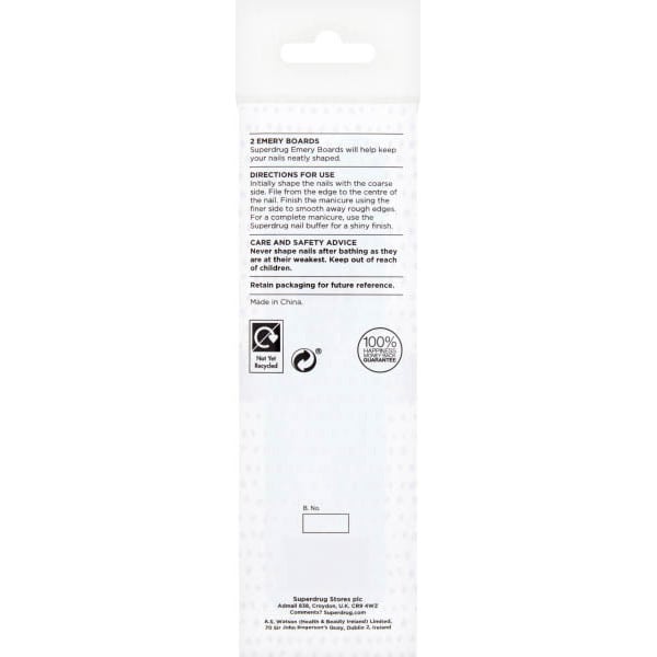 Superdrug Printed Emery Boards