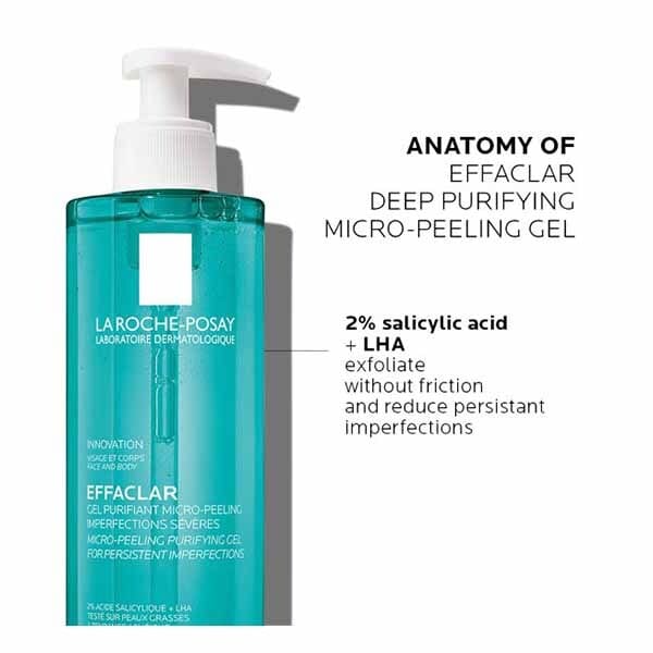 La Roche-Posay Effaclar Micro-Peeling Purifying Gel Wash 400ml
