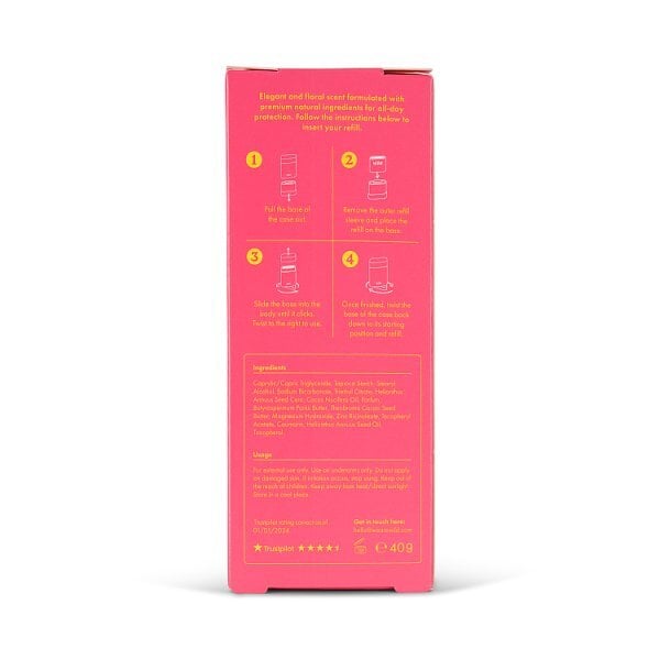 Wild Pink Case & Cherry Blossom Deodorant Refill 40g