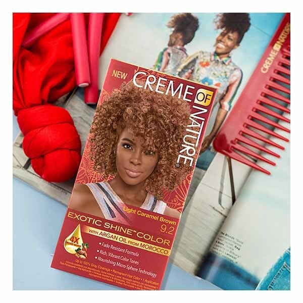 Creme of Nature Exotic Shine Hair Colour 9.2 Lt Caramel Brwn