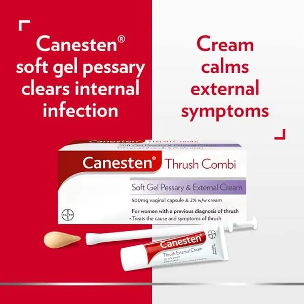 Canesten Thrush Combi Pessary  & Canescool Soothing Gel