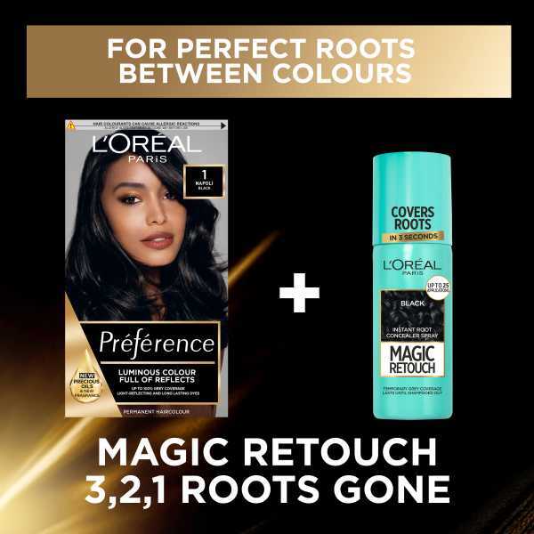 Preference 1 Napoli Black Permanent Hair Dye
