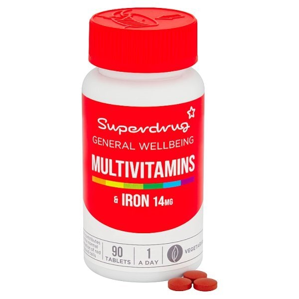 Superdrug Multi-vitamins With Iron 90s