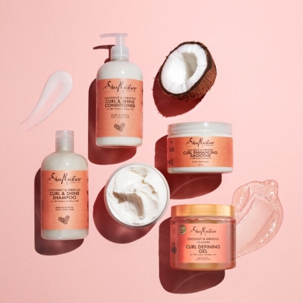 SheaMoisture  coconut & hibiscus curl & shine shampoo 384ml