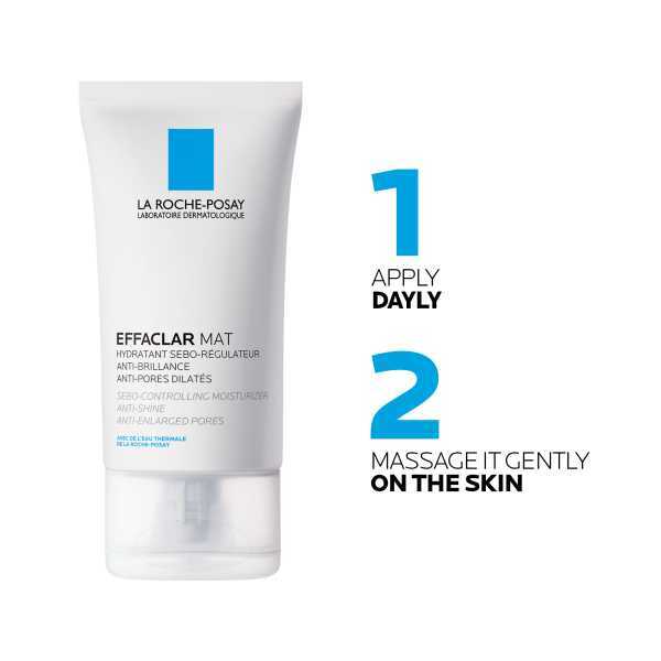 La Roche-Posay Effaclar Mat Mattifying Moisturiser For Oily Skin 40ml