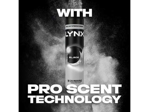 Lynx Black Anti-Perspirant Deodorant Aerosol 250 ml