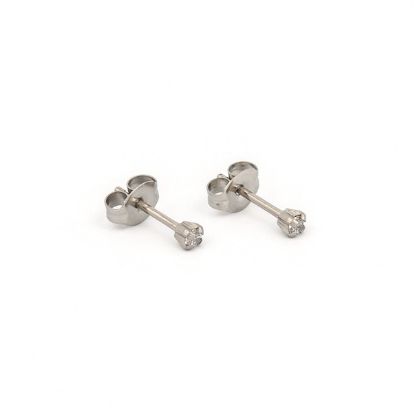 Studex Stainless Steel 2mm CZ Earrings