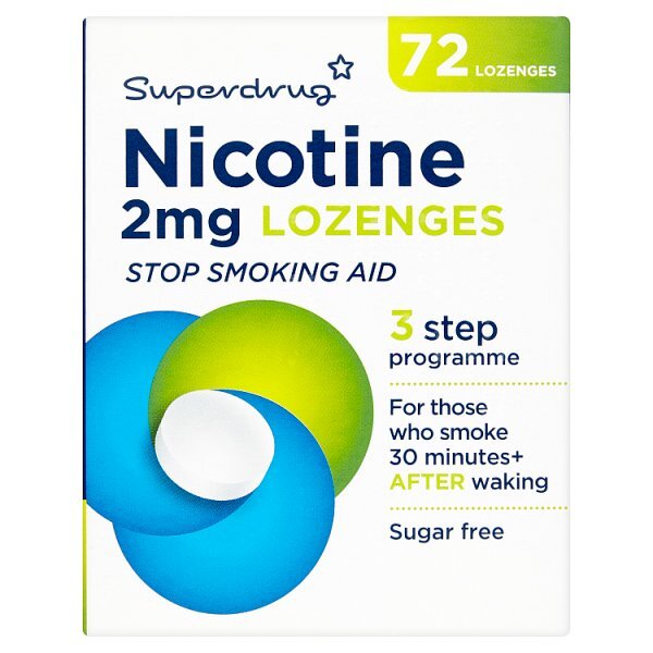 Superdrug 2mg Nicotine Lozenges X 72