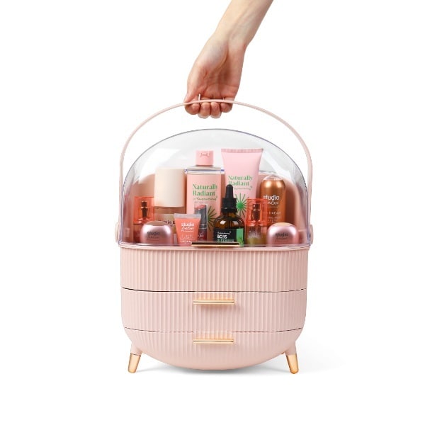 Superdrug Cosmetic Storage Pink Large