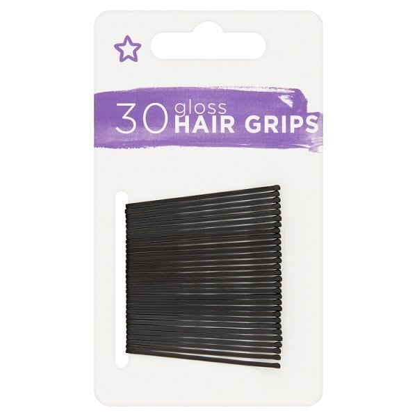 Superdrug Gloss Bobby Pins 30 Black