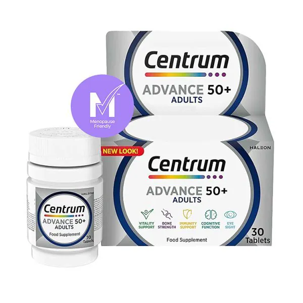 Centrum Advance 50+ Multivitamins & Minerals, 30 Tablets