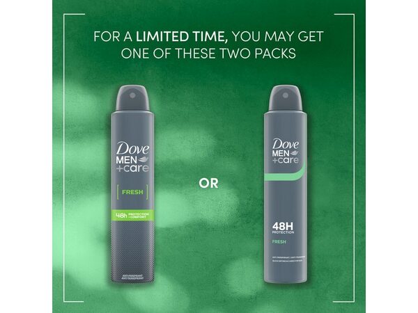 Dove Men+Care Antiperspirant Aerosol Deodorant Fresh 200ml