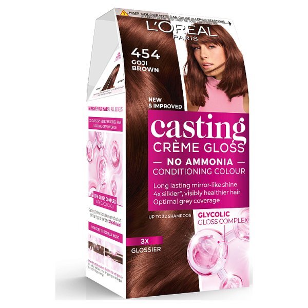 L'Oréal Casting Crème Gloss 454 Goji Brown Hair Dye