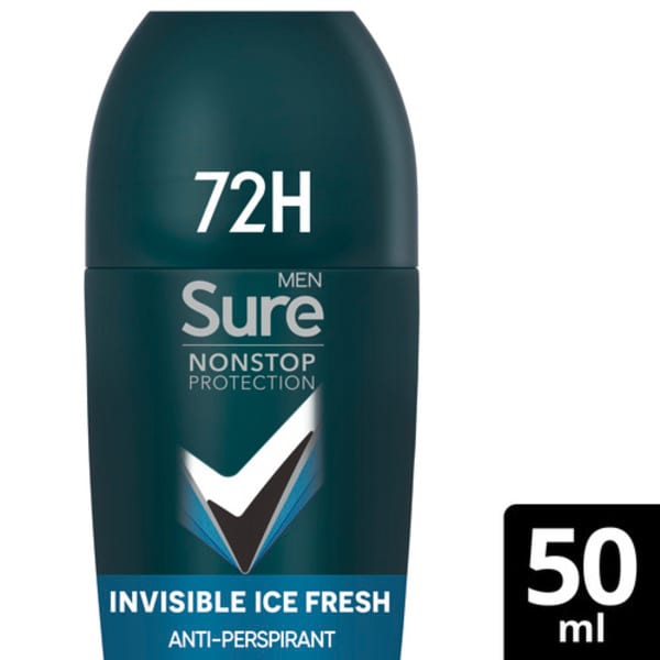 Sure Men Nonstop Invisible Ice Fresh Anti-Perspirant Roll On 50 ml