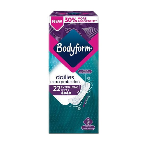 Bodyform Dailies All Fluid Long Panty Liners 24 pack