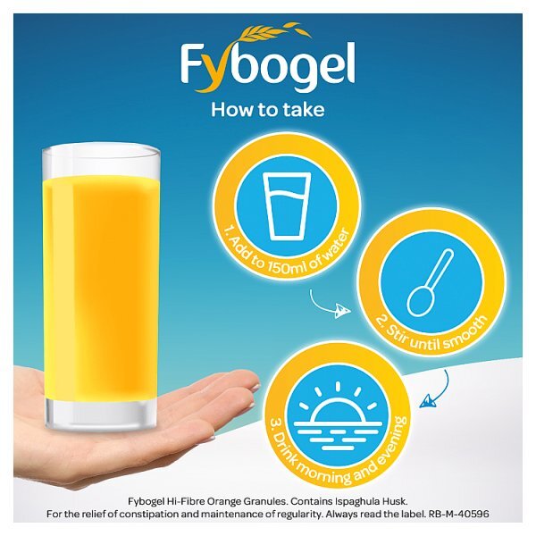 Fybogel Hi Fibre Orange Constipation Relief 30 Sachets