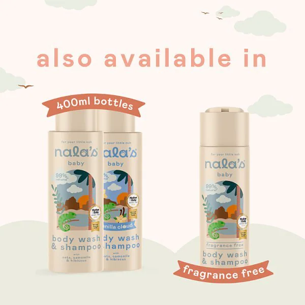Nala's Baby Body Wash & Shampoo Vanilla Cloud 200Ml