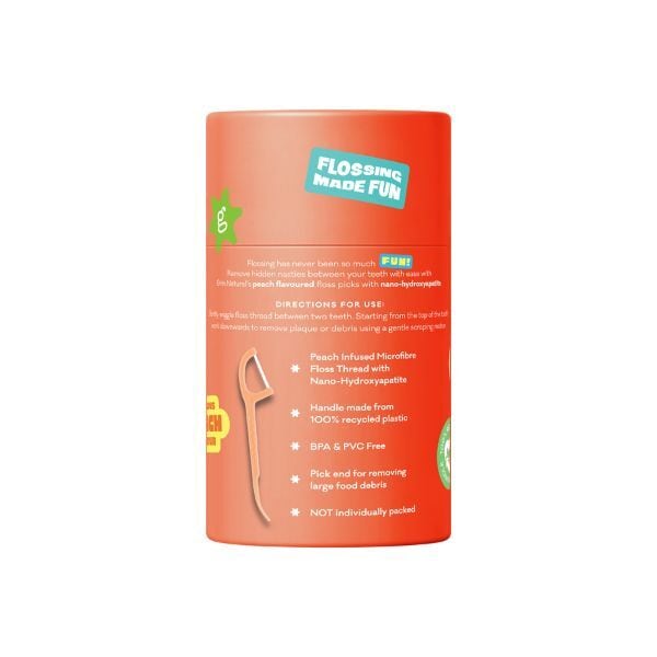 Grin Ultra Smooth Peach Floss Picks 80pk Canister