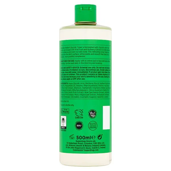 Naturally Radiant Glycolic Toner 500ml