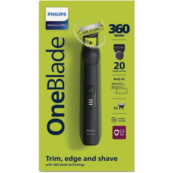 Philips Oneblade Pro F&B, 1X360 Blade For Face, Qp6542/19