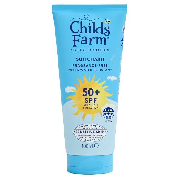 Childs Farm Spf50+ Sun Cream Fragrance-Free 100Ml