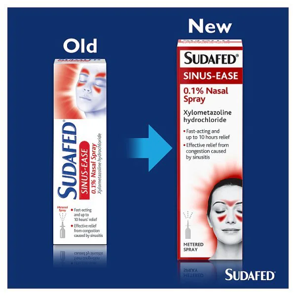 Sudafed Sinus-Ease 0.1% Nasal Spray 15ml