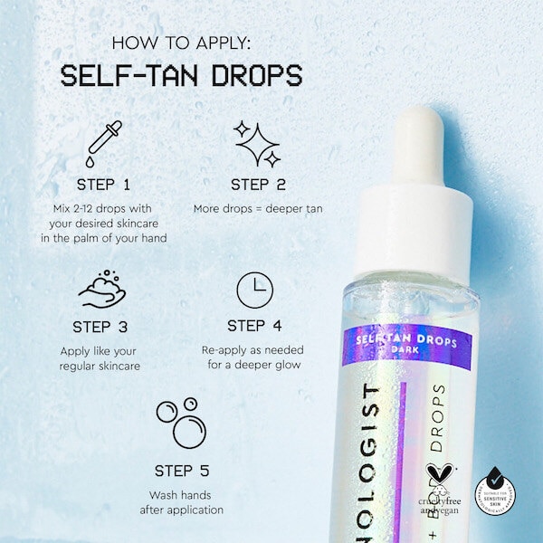 Tanologist Face + Body Self Tan Drops Medium 30ml