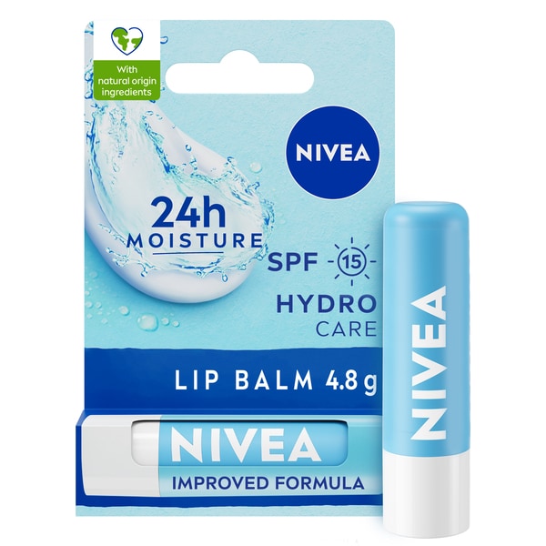 NIVEA 24H Moisture Hydro Care Lip Balm Spf15 4.8G