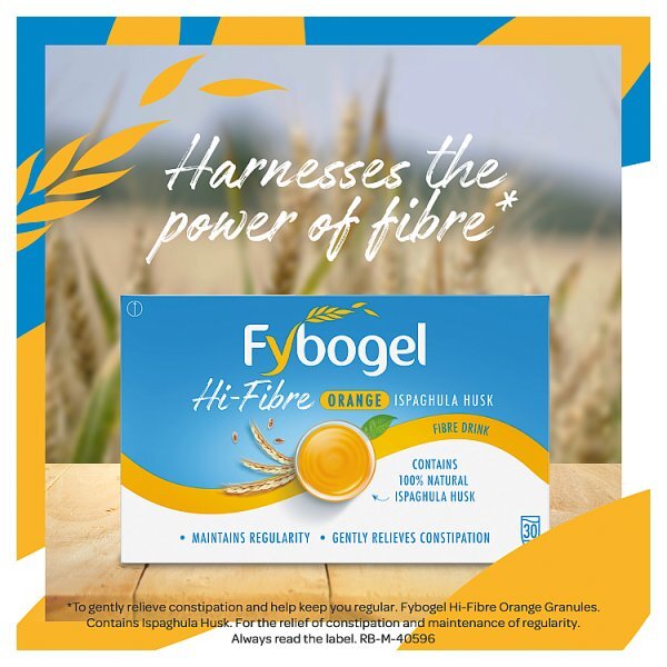 Fybogel Hi Fibre Orange Constipation Relief 30 Sachets