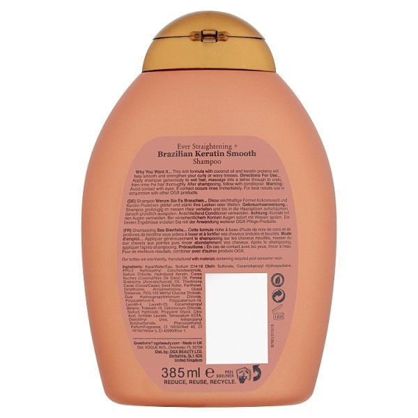 OGX Ever Straightening+ Brazilian Keratin Shampoo 385ml