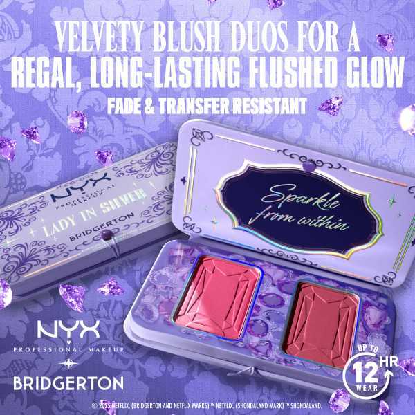 Nyx Professional Makeup X Bridgerton Lady Insilver Blush Duo