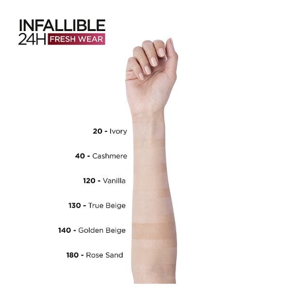 L'Oréal Paris Infallible 24H Foundation Powder 140 Golden Beige