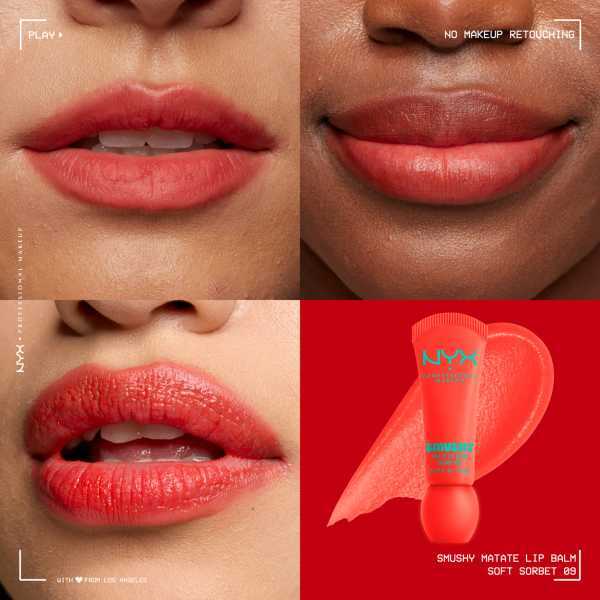 NYX Professional Makeup Smushy Matte Lip Balm Soft Sorbet