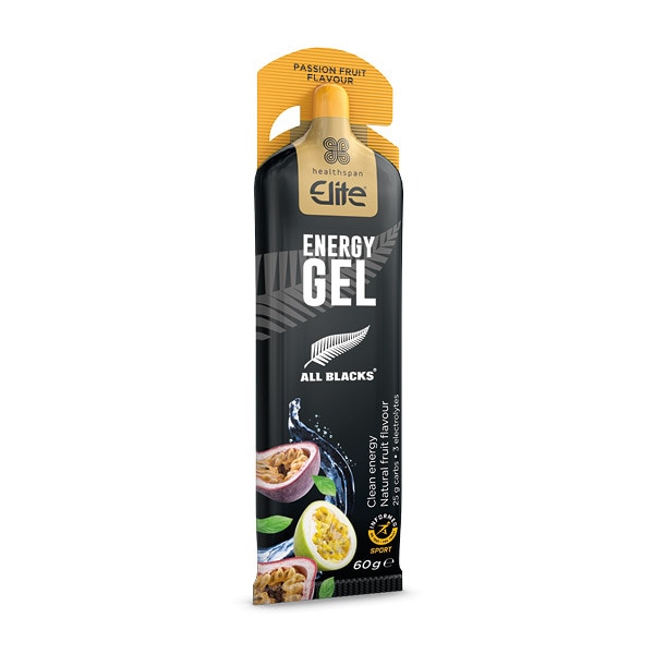 Healthspan Elite All Blacks Energy Gel, Passionfruit