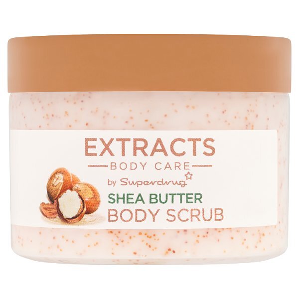 Superdrug Extracts Scrub Shea 75ml Travel Mini