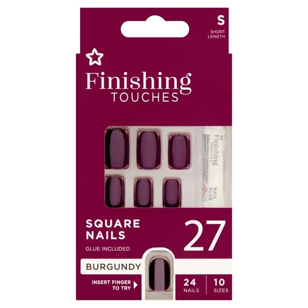 Superdrug Finishing Touches Burgundy Polish