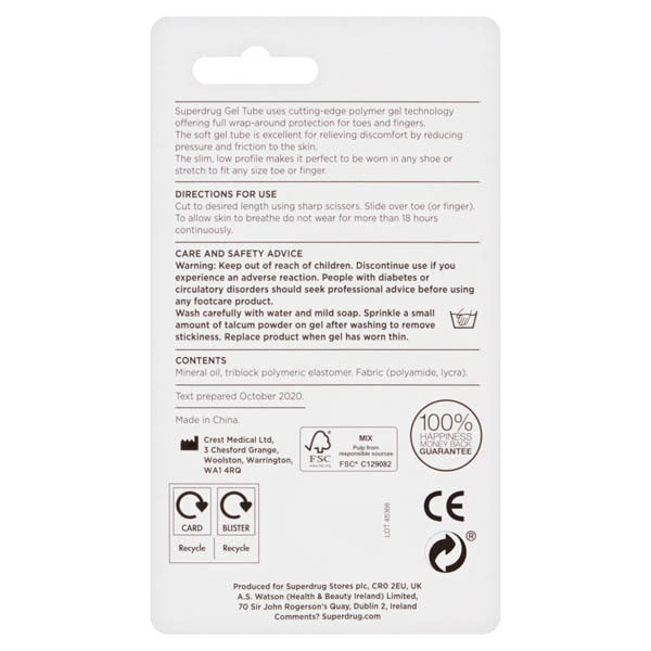 Superdrug Gel Tubes for Toes