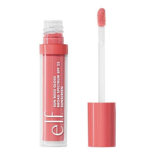 e.l.f. Sun Boss Gloss SPF Lip Gloss Blush Much