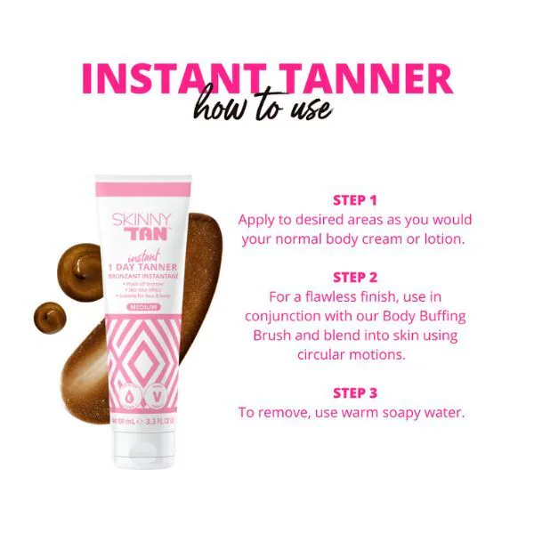Skin & Tan Instant 1 Day Tanner Medium 100ml