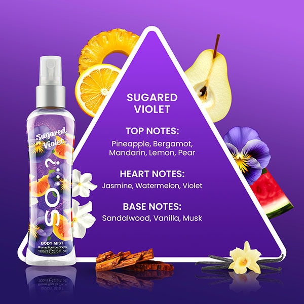So? Sugared Violet Body Mist 100Ml