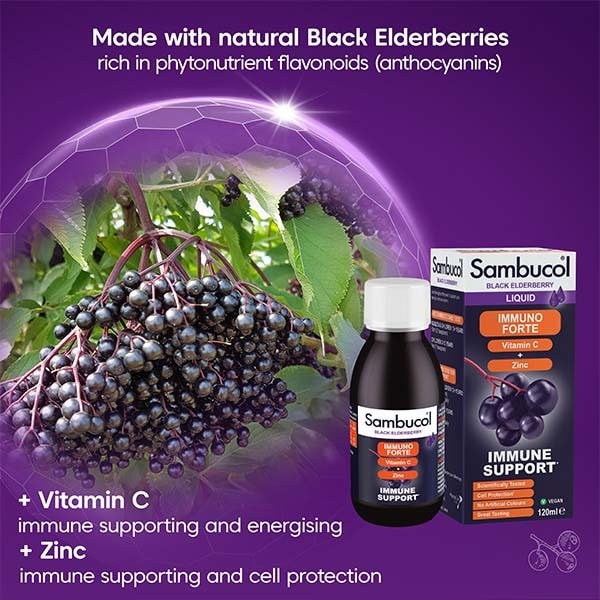 Sambucol Immuno Forte Black Elderberry Liquid 120ml