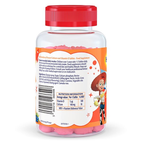 Haliborange Disney Toy Story Calcium  Vit D Straw Softies 60