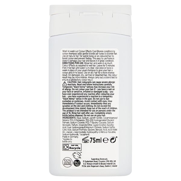 Superdrug Colour Effects Cool Blonde 81 Toner 75ml