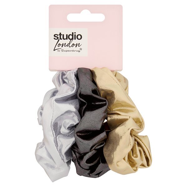 Studio London Metallic Scrunchies